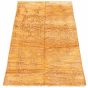 Bordered  Transitional Orange Area rug 5x8 Indian Hand-knotted 306425