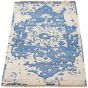 Casual  Transitional Ivory Area rug 4x6 Indian Hand-knotted 307812