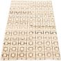 Casual  Transitional Ivory Area rug 5x8 Indian Hand-knotted 307831