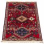 Persian Yalameh 1'8" x 3'2" Hand-knotted Wool Rug 