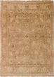 Traditional Yellow Area rug 4x6 Indian Hand-knotted 240948