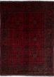 Traditional  Tribal Red Area rug 5x8 Afghan Hand-knotted 244110