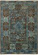 Bordered  Transitional Brown Area rug 5x8 Indian Hand-knotted 280318