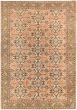 Bordered  Geometric Brown Area rug 6x9 Turkish Hand-knotted 281031