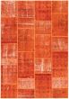 Casual  Transitional Orange Area rug 6x9 Turkish Hand-knotted 296797