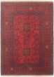 Bordered  Tribal Red Area rug 3x5 Afghan Hand-knotted 305200