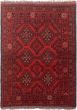 Bordered  Tribal Brown Area rug 3x5 Afghan Hand-knotted 305508