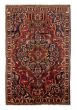 Bordered  Traditional Red Area rug 6x9 Persian Hand-knotted 308320