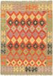 Flat-weaves & Kilims  Southwestern Brown Area rug 3x5 Turkish Flat-Weave 309177