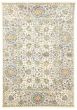 Bordered  Transitional Ivory Area rug 5x8 Pakistani Hand-knotted 310740