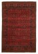 Bordered  Tribal Brown Area rug 3x5 Afghan Hand-knotted 313001