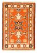 Bordered  Tribal Orange Area rug 2x3 Indian Hand-knotted 325066