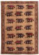 Bordered  Tribal  Area rug 6x9 Afghan Hand-knotted 326516