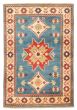 Bordered  Traditional Blue Area rug 3x5 Afghan Hand-knotted 329394