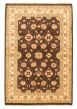 Bordered  Traditional Brown Area rug 3x5 Afghan Hand-knotted 331354