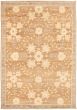 Bordered  Transitional Brown Area rug 5x8 Pakistani Hand-knotted 339006