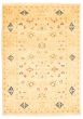 Bordered  Traditional Ivory Area rug 4x6 Pakistani Hand-knotted 341298