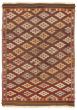 Flat-weaves & Kilims  Tribal Brown Area rug 4x6 Turkish Flat-weave 343683