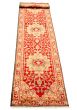 Indian Serapi Heritage 2'7" x 21'7" Hand-knotted Wool Dark Red Rug