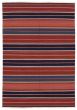 Bohemian  Stripes Red Area rug 5x8 Turkish Flat-weave 346045