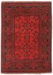 Bordered  Traditional Red Area rug 3x5 Afghan Hand-knotted 348043