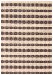 Braided  Tribal Black Area rug 5x8 Afghan Braid weave 348412