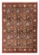 Bordered  Traditional Red Area rug 4x6 Indian Hand-knotted 348937