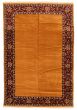 Bordered  Traditional Brown Area rug 5x8 Pakistani Hand-knotted 349213
