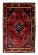Bordered  Traditional Red Area rug 4x6 Persian Hand-knotted 352196