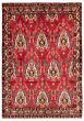 Bordered  Tribal Red Area rug 5x8 Turkish Hand-knotted 353043