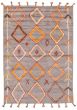 Bohemian  Tribal Grey Area rug 5x8 Indian Hand-knotted 355111