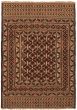 Bordered  Tribal Yellow Area rug 4x6 Afghan Flat-weave 356097