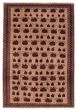 Bordered  Tribal Brown Area rug 6x9 Afghan Hand-knotted 358207