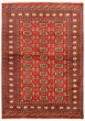 Bordered  Tribal Brown Area rug 3x5 Pakistani Hand-knotted 359411