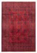 Bordered  Traditional Red Area rug 6x9 Afghan Hand-knotted 360218