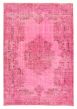 Overdyed  Transitional Pink Area rug 5x8 Turkish Hand-knotted 361252