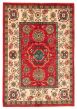 Bordered  Traditional Red Area rug 5x8 Afghan Hand-knotted 361431