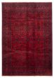 Bordered  Traditional Red Area rug 6x9 Afghan Hand-knotted 361529