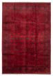 Bordered  Traditional Red Area rug 6x9 Afghan Hand-knotted 361533
