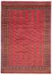 Bordered  Traditional Red Area rug Unique Pakistani Hand-knotted 363528