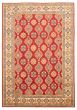 Bordered  Traditional Red Area rug 9x12 Afghan Hand-knotted 364068