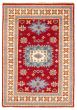 Bordered  Traditional Red Area rug 5x8 Indian Hand-knotted 364328