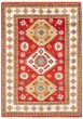 Bordered  Traditional Red Area rug 5x8 Indian Hand-knotted 364342