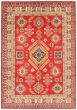 Bordered  Traditional Red Area rug 6x9 Afghan Hand-knotted 364367