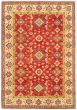 Bordered  Traditional Red Area rug 5x8 Afghan Hand-knotted 364382