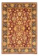 Bordered  Traditional Red Area rug 5x8 Pakistani Hand-knotted 369354