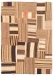 Flat-weaves & Kilims  Transitional Brown Area rug 4x6 Turkish Flat-Weave 369446
