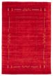 Gabbeh  Tribal Red Area rug 5x8 Indian Hand Loomed 370891