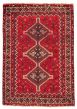 Bordered  Traditional Red Area rug 3x5 Turkish Hand-knotted 370924