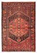 Bordered  Traditional Red Area rug 4x6 Persian Hand-knotted 371835